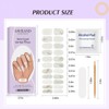 Saviland Women's 20pcs Semi Cured Gel Nail Strips Kit - Brighter Long Lasting Nail Design with Tools.(Marble Series) - 3 of 4