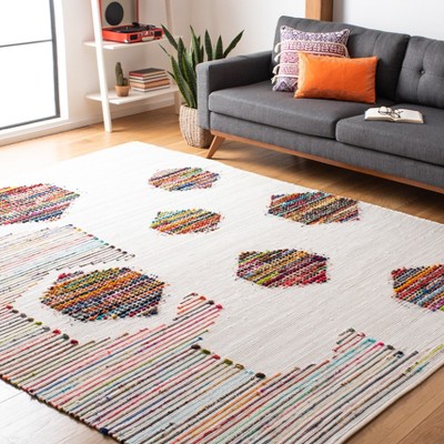 Montauk Ivory Multicolor Handwoven Cotton Area Rug