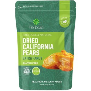 Herbaila Dried Pears No Sugar Added, California Grown, Unsweetened Dehydrated Pears, All Natural, Non-GMO, 1 lb (16 oz) - 1 of 4