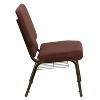 Emma and Oliver 18.5"W Church/Reception Guest Chair with Communion Cup Book Rack - 4 of 4