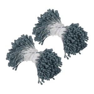 Unique Bargains DIY Craft Handmade Decorative Double Heads Artificial Flower Stamens 700 Pcs - 1 of 4