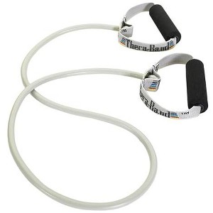 THERABAND TUBING W HANDLS SLVR - 1 of 4