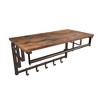 Royal Hampton 26 Inch Industrial Wall Mount Coat Rack with Metal Frame, 5 Hooks and 1 Shelf - 3 of 4