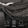 Lavish Home 60x70in Faux Fur Throw Blanket, Gray - 3 of 4