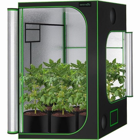 Serenelife 60x60x80 Hydroponic Grow Tent - Indoor Plant System ...