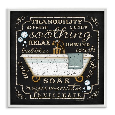 Stupell Industries Country Bathtub with Various Phrases, 12" x 12"