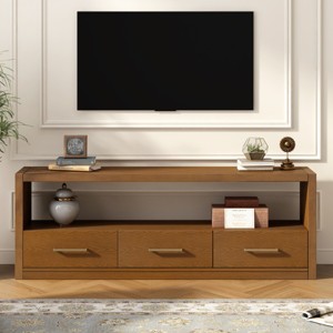Modern 74" TV Stand for 70-79 Inch TV with 3 Drawers & Ample Storage,Console Table for Living Room-Baofuwish - 1 of 4