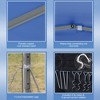 Gulches 10' x 10' Pop Up Canopy Tent with Netting, Instant Gazebo, Screen House with Carry Bag, Height Adjustable for Outdoor, Garden, Patio, Blue - 3 of 4