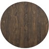 NicBex Round Dining Table 42" Modern Gray Wood Grain Table Top with Metal Black Legs for Dining Room - 2 of 4