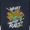 Men's - Teenage Mutant Ninja Turtles - What Rules Graphic Fleece Sweatshirt - 2 of 4