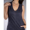 Jess by Meiko Women's Sleeveless Faux Suede Mini Dress - 2 of 4