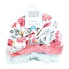 Hudson Baby Infant Girls Turban Cotton Headwraps, Modern Botanical, 0-24 Months - 2 of 4
