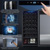 32 Bottle Wine Cooler, Compressor Wine Cooler Refrigerator with Digital Temperature Control - 2 of 4