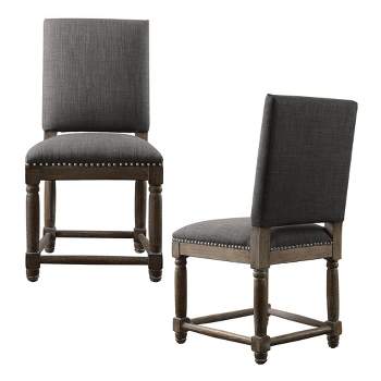 Set of 2 Wells Dining Chair Gray