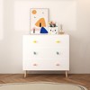 KWPZQEB Kids 3 Drawer Dresser Nightstand for Kids Bedroom, Small Night Stand Modern Storage Chest of Drawer End Table for Bedroom - 2 of 4