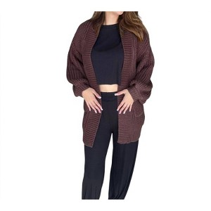 Women's Let's Stay In Cardigan - FINAL TOUCH - 1 of 2