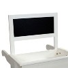 Sunnydaze 3-Tiered Fir Wood Plant Stand with Chalkboard - 44.25” H - White - 2 of 4