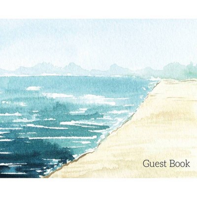 Beach Landscape Guest Book to sign - by  Lulu and Bell (Hardcover)