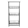 Honey-Can-Do 3 Tier Folding Ladder Shelf: Steel Frame, 3 Bin Shelves, Decorative Bookshelf, Black, No Assembly Required - 4 of 4