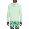 Lands' End Men's Cooling Long Sleeve UPF 50 Hooded Swim Tee Rash Guard - 2 of 3