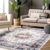 8x10 Large Area Rug, Machine Washable Rugs for Bedroom, Vintage Distressed Accent Rug, Stain Resistant Throw Kitchen Rugs with Non Slip Backing, - 3 of 4