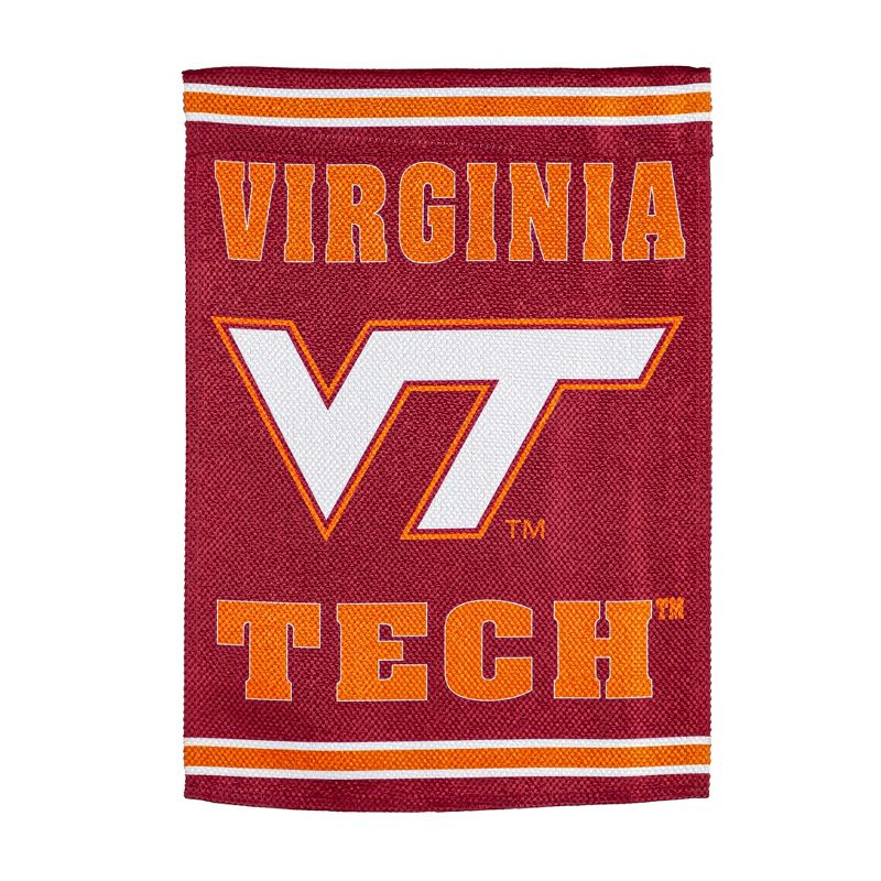 Evergreen NCAA Virginia Tech Suede House Flag 28 x 44 Inches Outdoor Decor for Homes and Gardens, 1 of 8