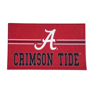 Evergreen NCAA Alabama Crimson Tide Embossed Mat Cross Hatch Indoor and Outdoor Doormat - 1 of 4