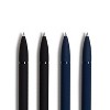 U Brands 4pk Ballpoint Pens Monterey Soft Touch 2 Black 2 Blue: 1.0mm Retractable, Non-Toxic, Fade-Resistant, Journal Pens - 4 of 4