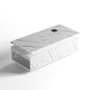 Belord Modern LED Coffee Table with Wireless Charging & Speaker, Faux Marble Particleboard Smart Center Table for Living Room - 3 of 4