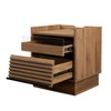 Lyngins 2 Drawers Nightstand,End Table with Charging Station and LED lights for Bedroom,Living Room - 2 of 4