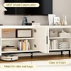 Vipbear 70" Fluted-Door TV Stand, Entertainment Center with Storage£¬ Adjustable Shelf, Modern TV Console for Living Room and Bedroom - 2 of 4