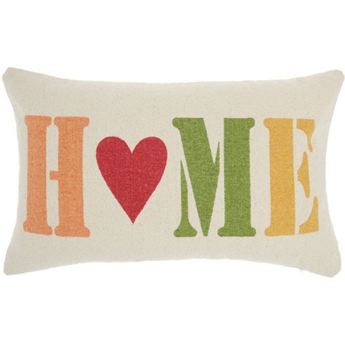 14&quot;x22&quot; Home Holiday Throw Pillow Ivory - Nourison : Target