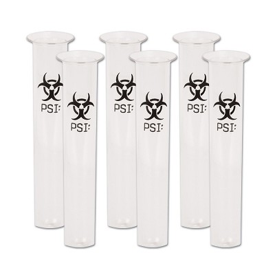 Beistle 6.75" 2 oz. PSI Test Tube Shot Glass; Clear 12/Pack 57097