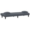 vidaXL Sofa Set Dark Gray Velvet (100% Polyester), Wood, Plastic Standard - 4 of 4