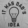 Youth Funny T Shirts Sarcastic It Was Dads Idea Graphic Novelty Tee For Kids - Crazy Dog Youth T Shirt - 2 of 4