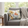 Manual Woodworkers & Weavers Floral Sunshine Garden Pillow – Weatherproof Climaweave 18x13 inch - 2 of 3
