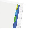 Redi-Tag Write-On Self-Stick Index Tabs 1 1/2 x 2 Blue Green Yellow 30/Pack 31080 - 2 of 3