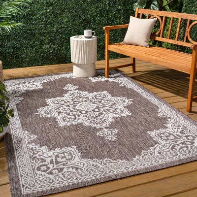 JONATHAN Y Arden Vintage Casual Medallion Indoor/Outdoor Area Rug