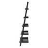 69.36" Bellamy Leaning Shelf Black - Winsome: 5-Tier, Space-Saving, Solid Wood, Wall Secure Bookcase - 3 of 4