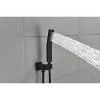 PAGED Ceiling Mounted Shower Head Modern Rain Shower Head with Tub Spout, Shower Bracket and Water Control Valve for Restroom - 3 of 4