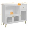 Aheaplus Modern Buffet Cabinet with Glass Door For Living Room - 4 of 4