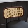 CLIHOME Set of 2 Counter Height Bar Stools - 26" Rattan Counter Height Stools With Cane Back and Upholstered Seat - 4 of 4