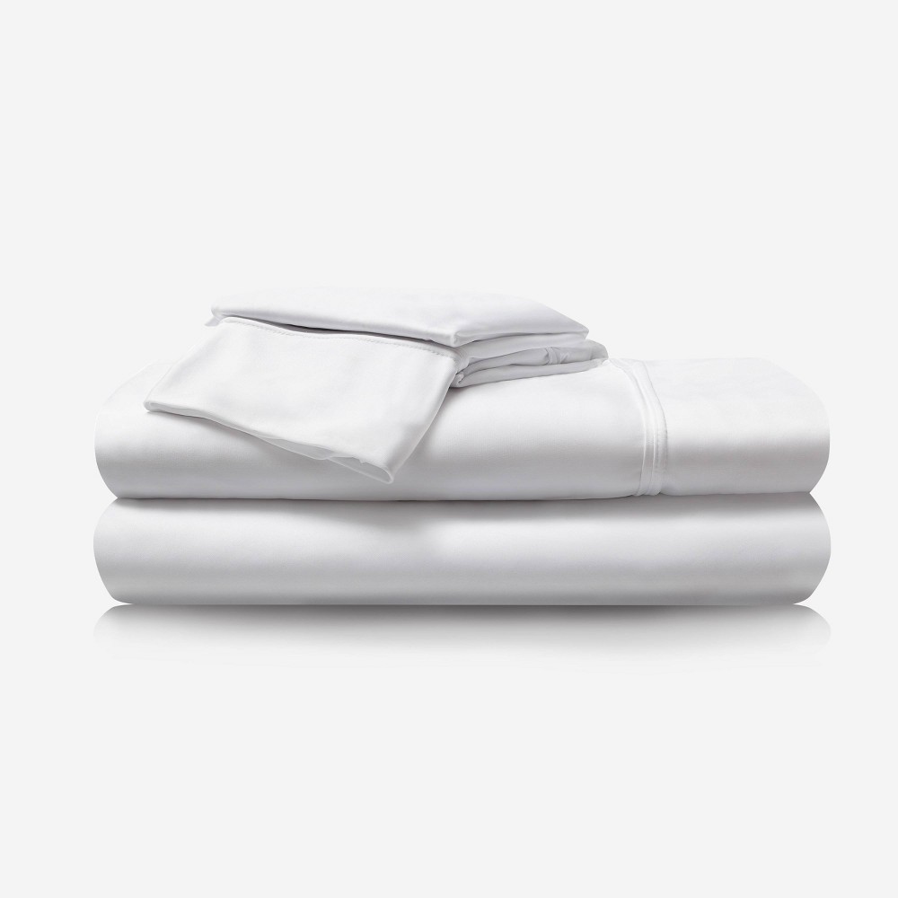 Photos - Bed Linen Bedgear Split King Hyper Cotton Sheet Set Light Gray: Rayon from Bamboo Blend, Moisture-Wicking, 4-Piece Set