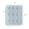 Allegra K Women's 3 Hook 3 Row Stretchy Bra Strap Extenders Hooks Bra Band - 3 of 4
