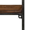 Kate and Laurel Lander Rectangle Metal Accent Shelf, 24x8x16, Brown - 3 of 4