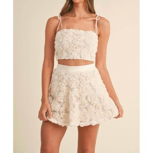 Women's Floral Appliqué Skirt - MABLE - 1 of 4
