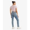 Levi's Women's 724 High Rise Slim Straight Jeans - Fascinating Fact Blue - 3 of 4