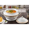 Lorren Home Trends Porcelain 4.25 Qt. Souptureen w/Lid Isabella - 3 of 4