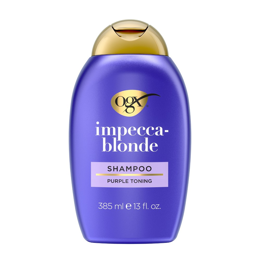 Photos - Hair Product OGX Blonde Enhanced + Purple Toning Shampoo - 13 fl oz 