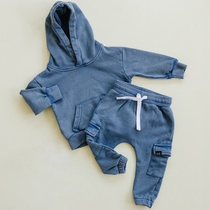 Kids Harlow Jogger Sweatsuit Set - Olive + Scout - 1 of 4